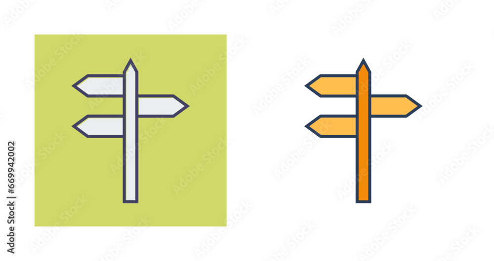Street Sign Vector Icon