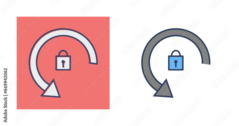 Rotation Locked Vector Icon Rotation Locked Vector Icon
