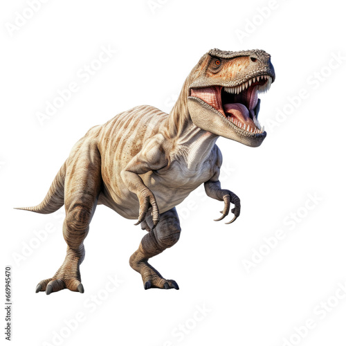 Tyrannosaurus Rex Illustration, on transparent background. © Flowstudio