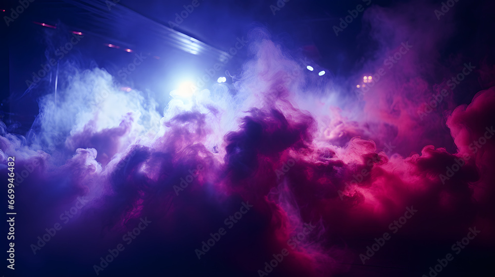 Close-up of smoke machine in nightclub