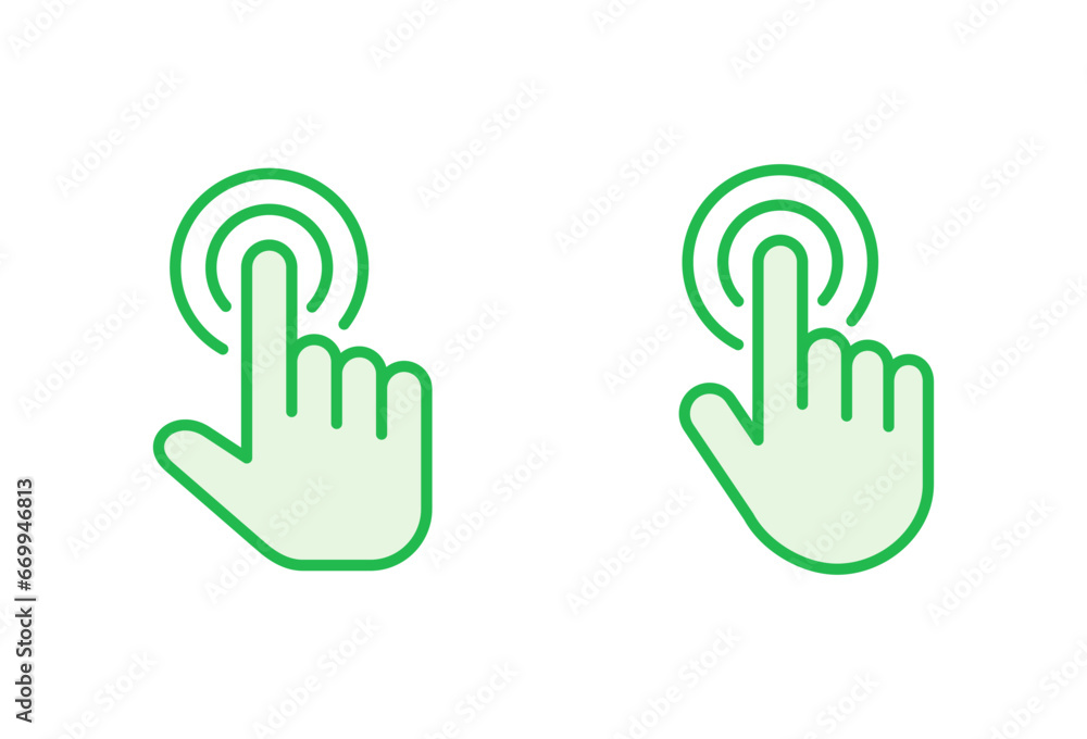 Hand cursor icon set. cursor icon vector. hand cursor icon click Hand cursor icon set. cursor icon vector. hand cursor icon click