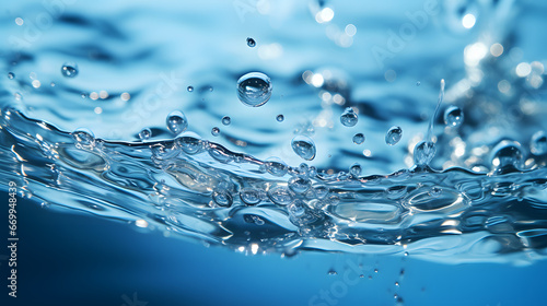 Close-up shot of water splashing