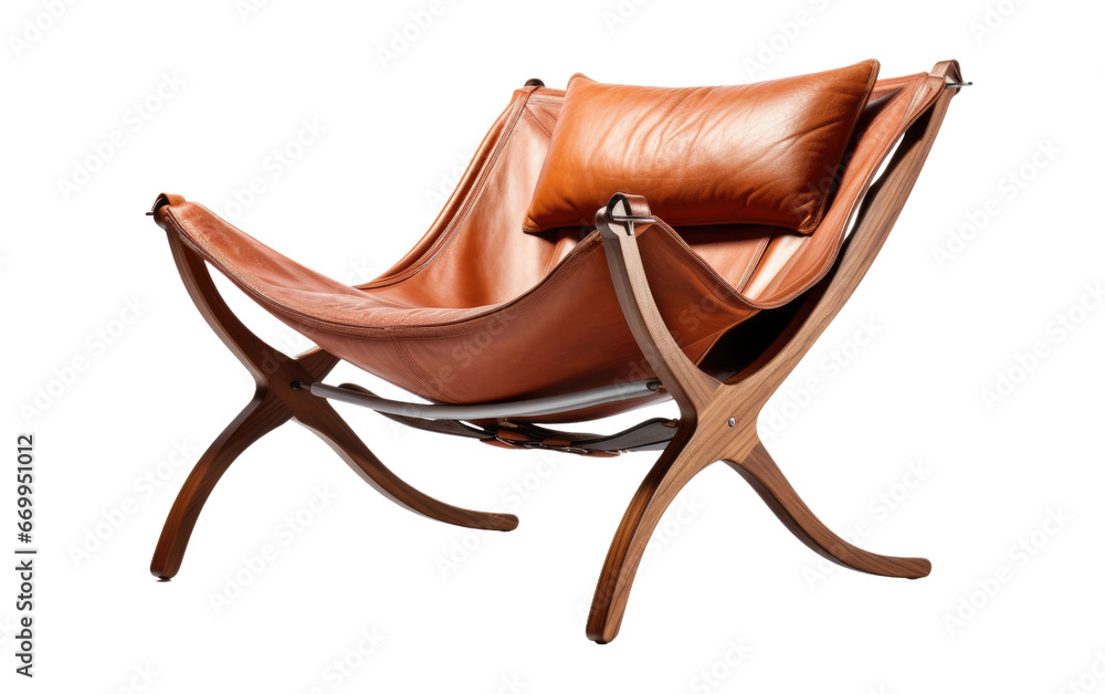 Leather Sling Chair for Comfort Transparent PNG