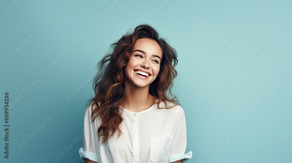 Smiling female face, young businesswoman with confidence, woman with copy space Smiling female face, young businesswoman with confidence, woman with copy space