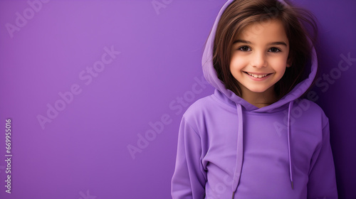 Portrait Of A Girl In Purple