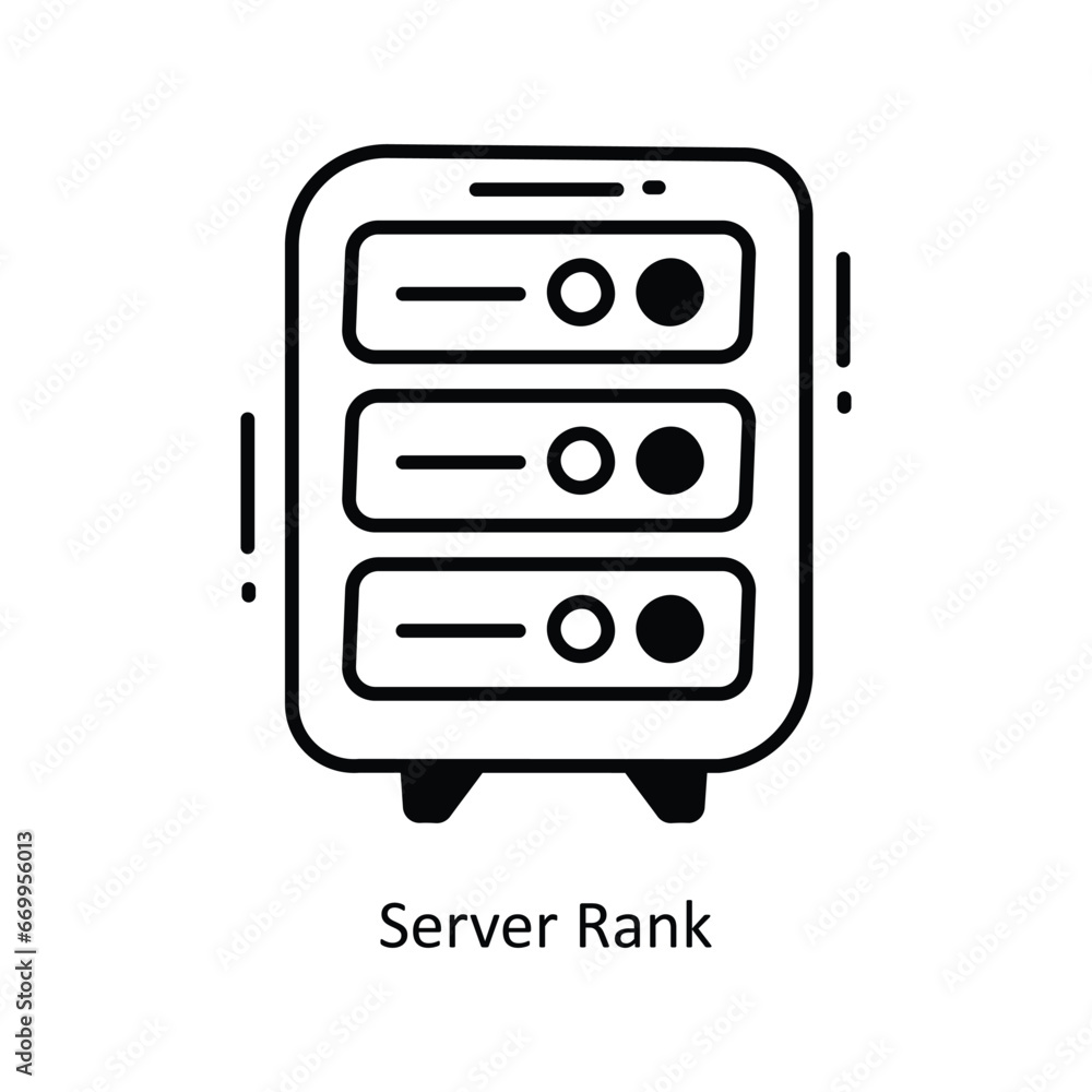 Server Rank doodle Icon Design illustration. Networking Symbol on White background EPS 10 File Server Rank doodle Icon Design illustration. Networking Symbol on White background EPS 10 File