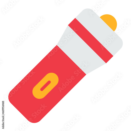 Vector Design Flashlight Icon Style