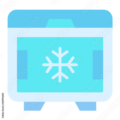 Vector Design Deep Freezer Icon Style
