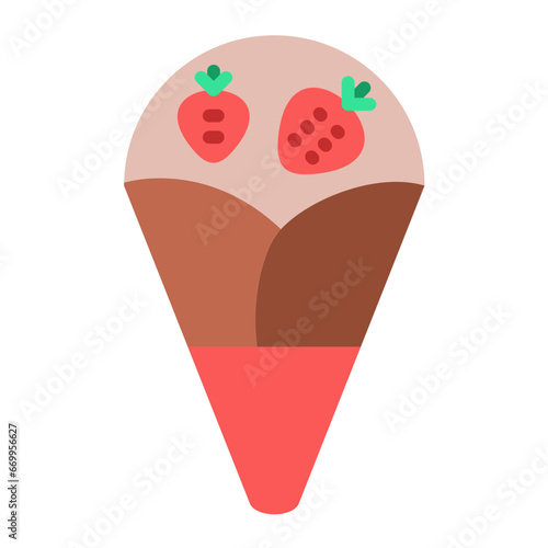 Vector Design Crepe Icon Style