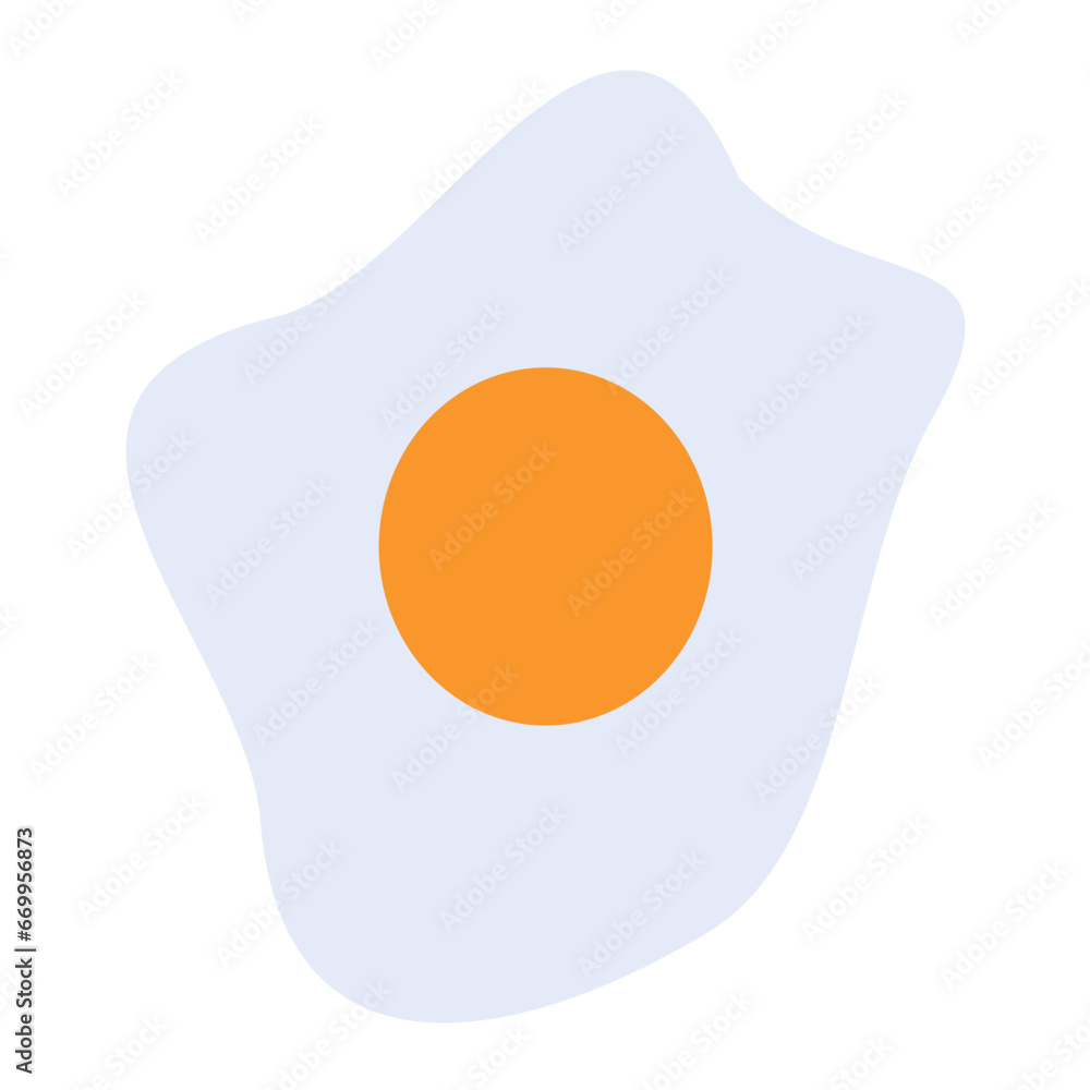Vector Design Fried Egg Icon Style Vector Design Fried Egg Icon Style