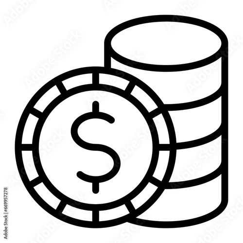 Coins Icon Design 