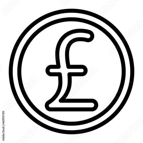Pound Currency Icon Design 