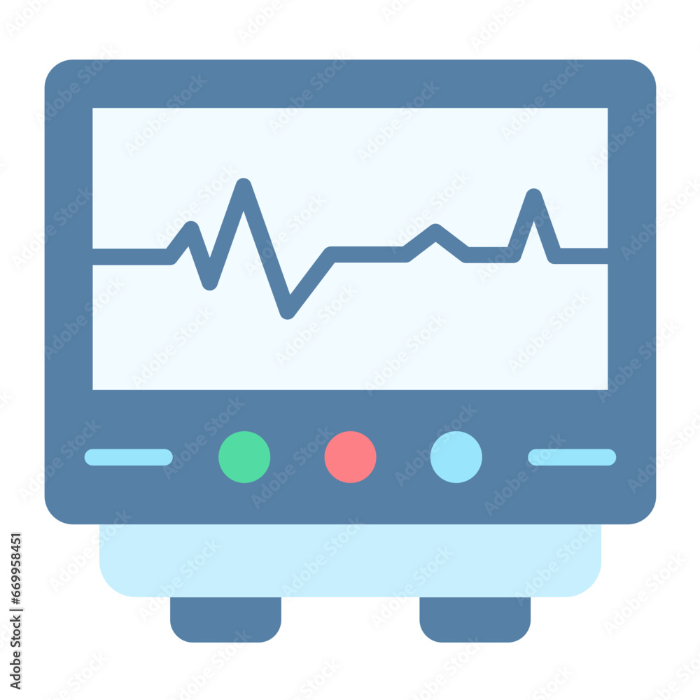 Vector Design Cardiogram Icon Style Vector Design Cardiogram Icon Style