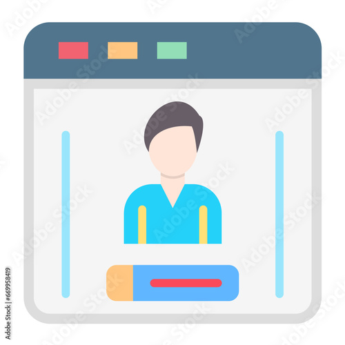 Vector Design Login Icon Style photo