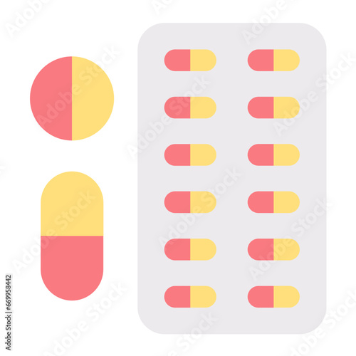 Vector Design Pills Icon Style