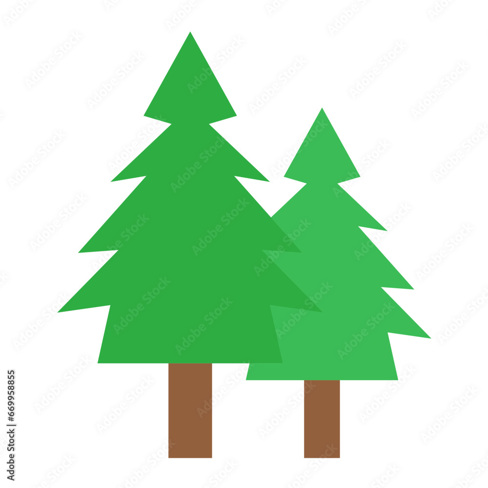 Vector Design Pine Tree Icon Style Vector Design Pine Tree Icon Style