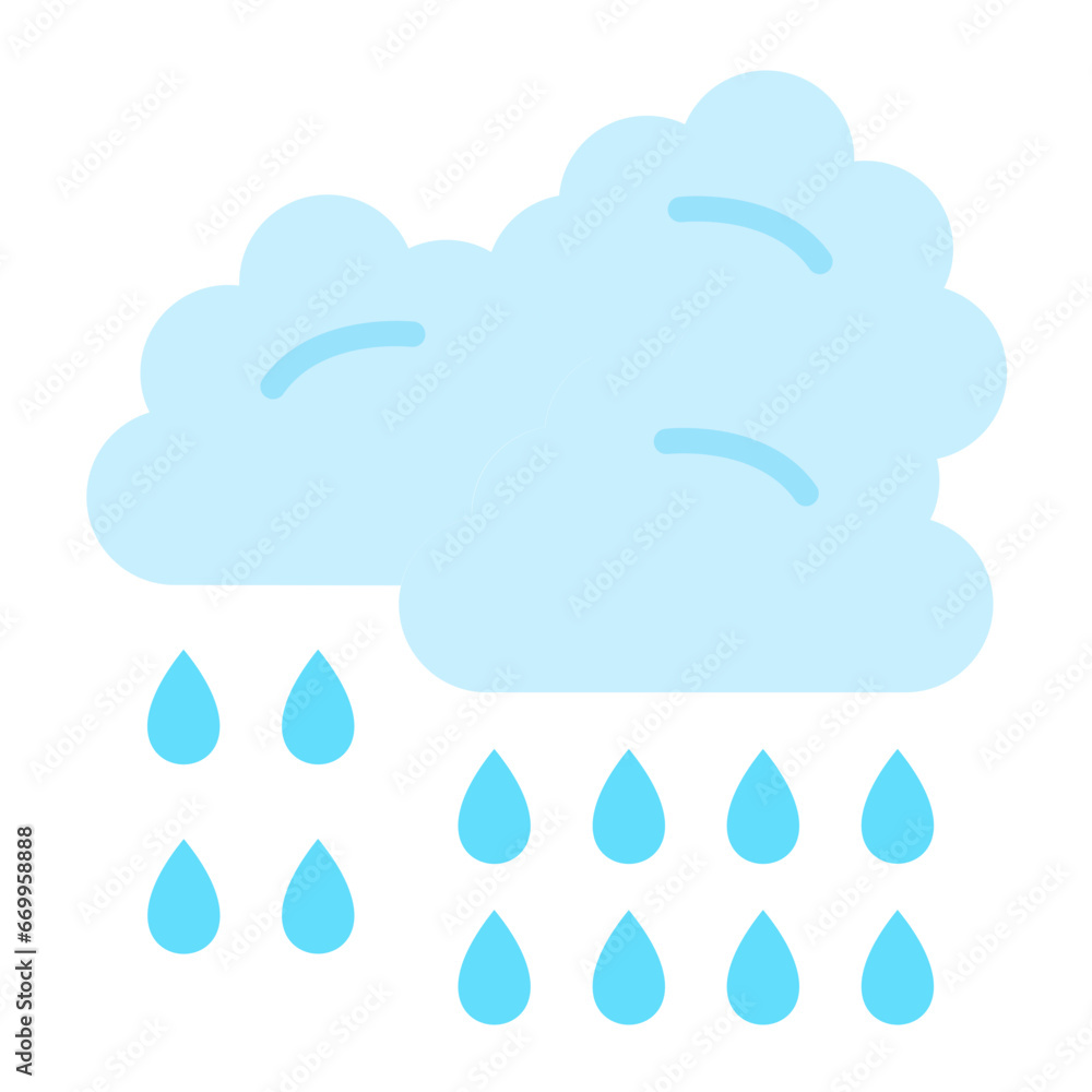 Vector Design Raining Icon Style Vector Design Raining Icon Style