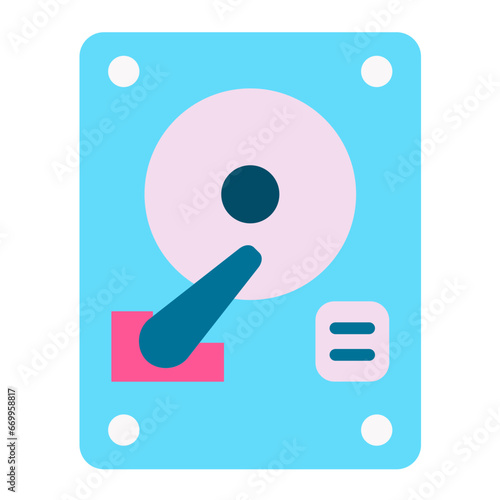 Vector Design Hard Disk Icon Style