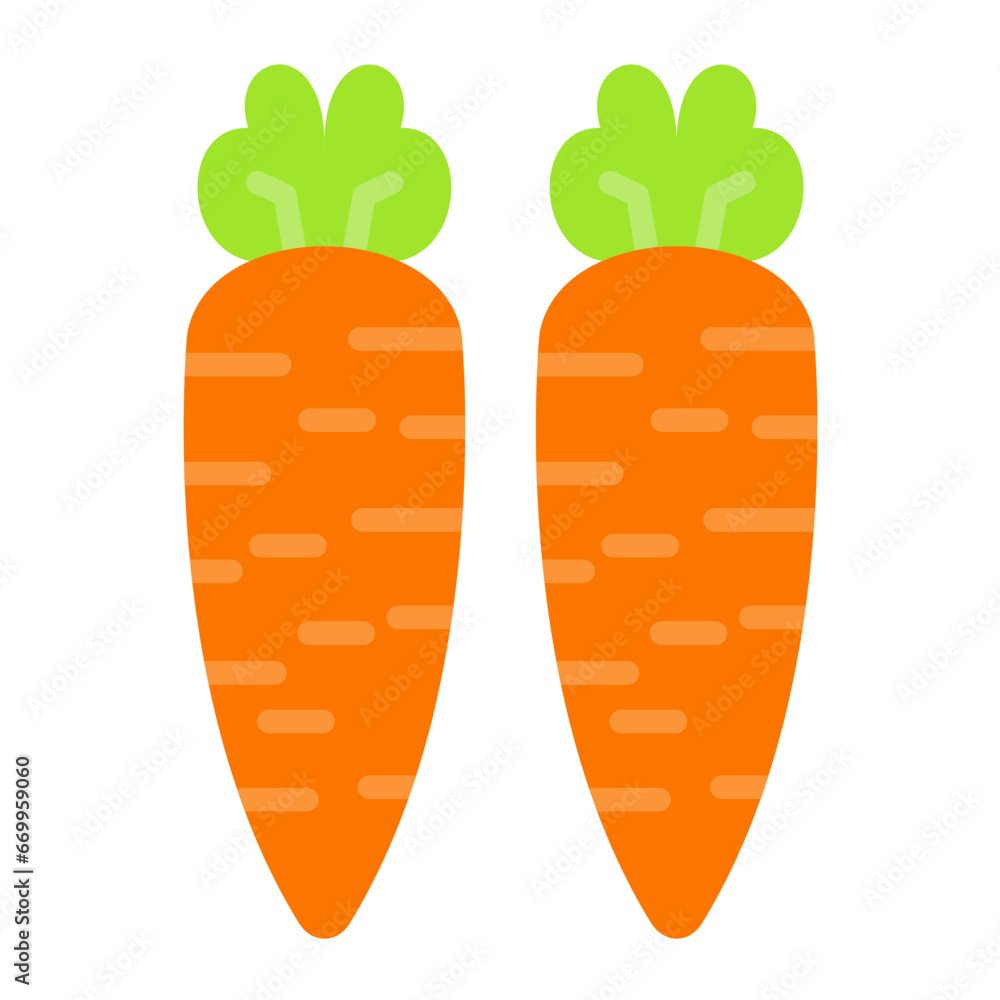 Vector Design Carrots Icon Style Vector Design Carrots Icon Style