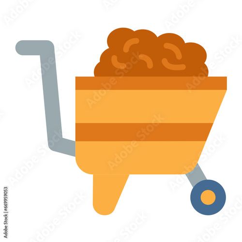 Vector Design Wheelbarrow Icon Style