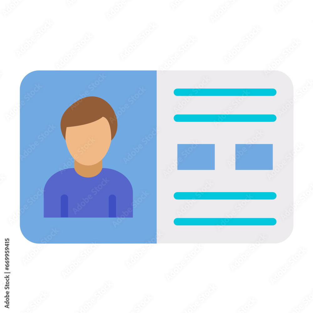 Vector Design Identification Card Icon Style Vector Design Identification Card Icon Style