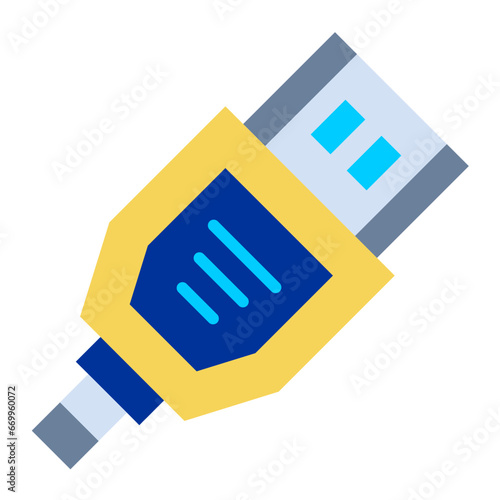 Vector Design Hdmi Cable Icon Style