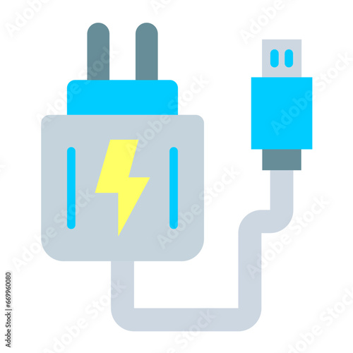 Vector Design Adapter Icon Style
