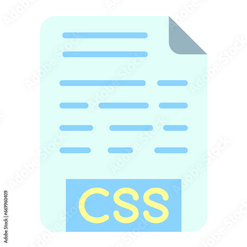 Vector Design CSS File Icon Style