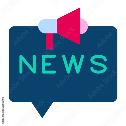 Vector Design News Banner Icon Style