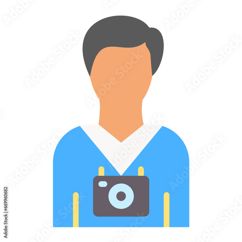 Vector Design Cameraman Icon Style