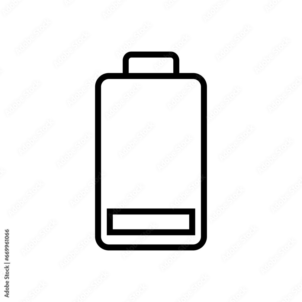Battery line icon vector Battery line icon vector