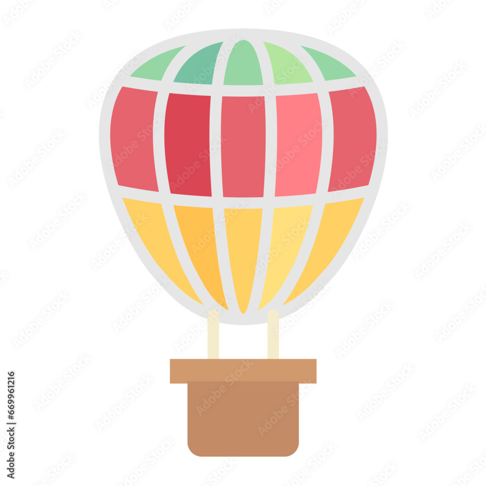 Obraz premium Air Balloon Icon Style