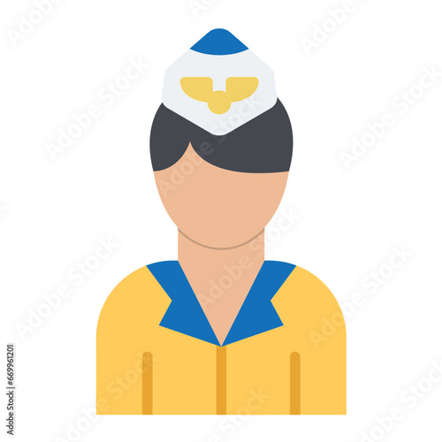 Air Hostess Icon Style