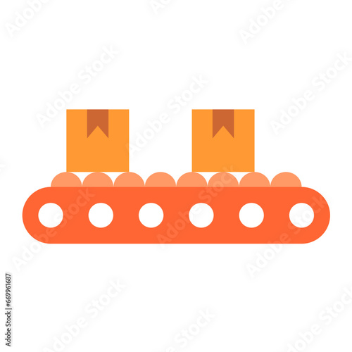 Conveyor Belt Icon Style
