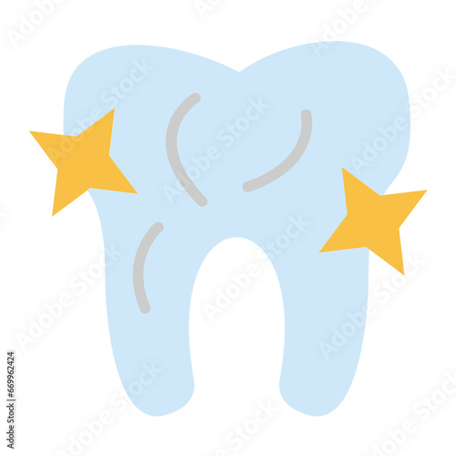 Clean Tooth Icon Style