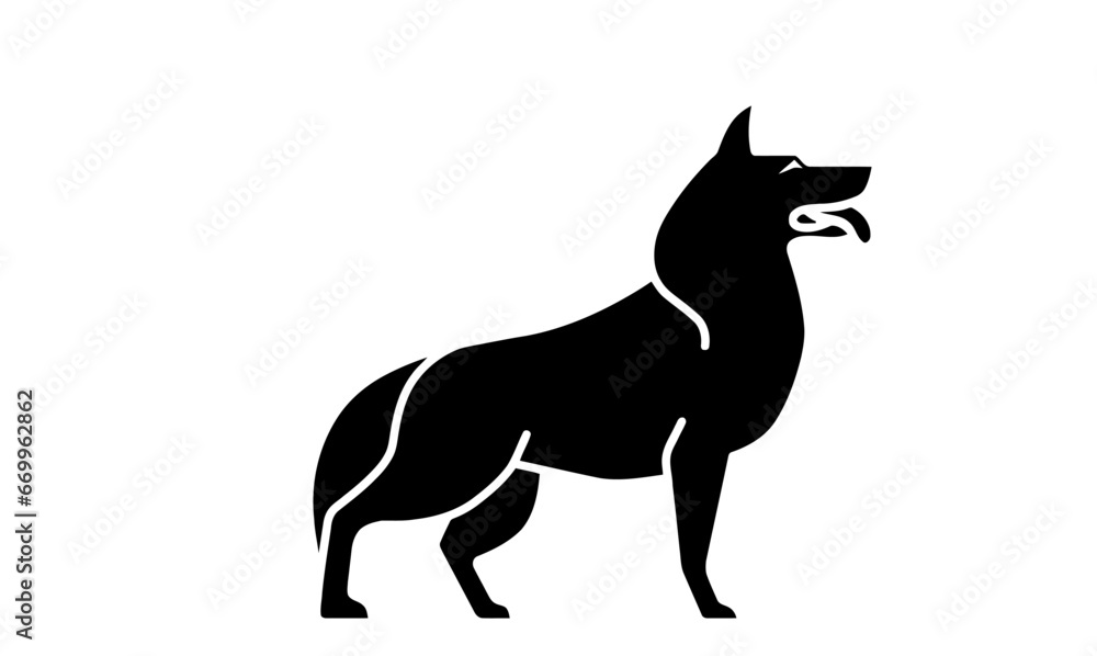 illustration of a wolf
