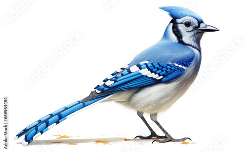 Blue Jay Bird Facts on transparent background