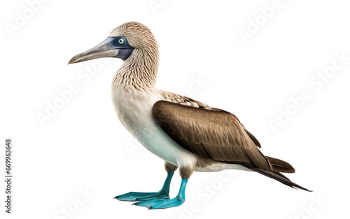 Wildlife Blue Footed Booby on transparent background