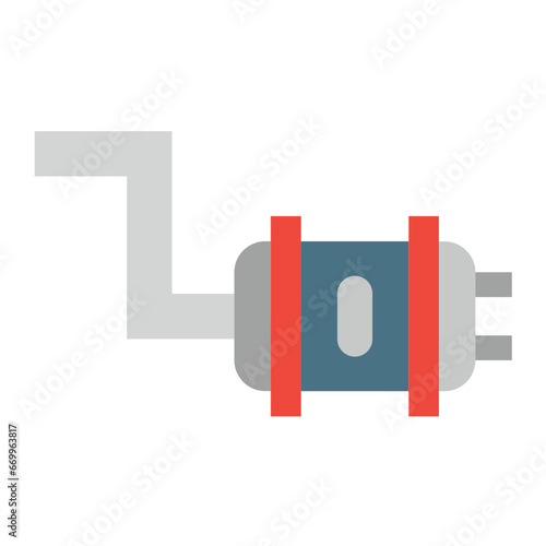 Exhaust Pipe Icon Style