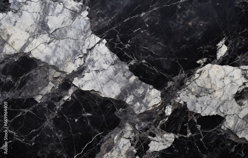 a black marble texture with white paint, use of paper, close up, dark compositions photo