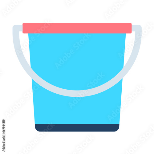 Sand Bucket Icon Style