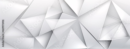 a white background with light-colored triangles modernist clean lines white and gray minimalist images transparent edge definition unpredictable lines recursive shapes dramatic diagonals