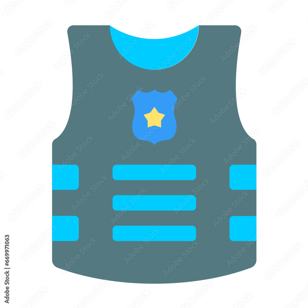 Bulletproof Vest Icon Style Bulletproof Vest Icon Style