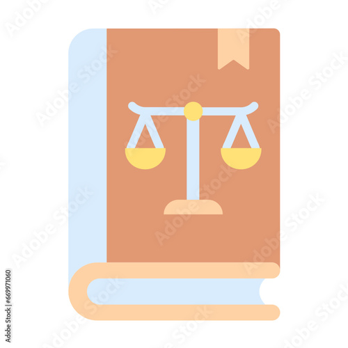 Law Book Icon Style