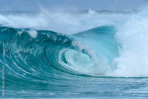 USA,Hawaii Islands, Breaking wave in Pacific Ocean photo