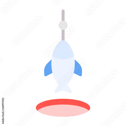 Ice Fishing Icon Style