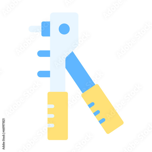 Rivet Gun Icon Style