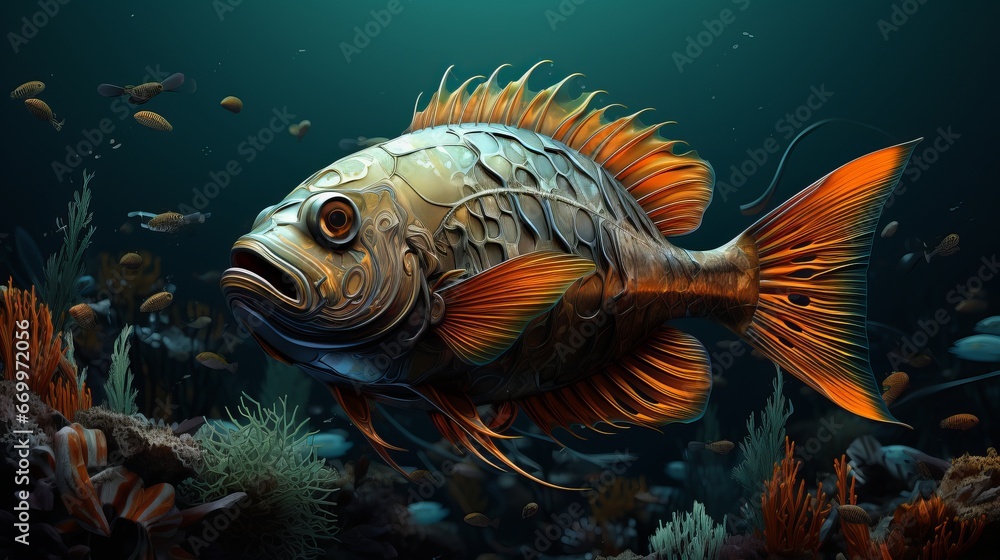 Ocean bass angle in plate Ocean bass angle in plate