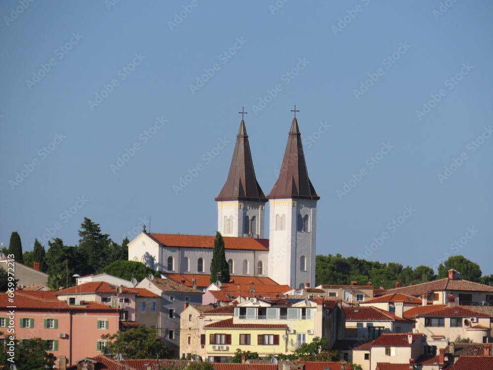 Die Kirche von Medulin, Kroatien