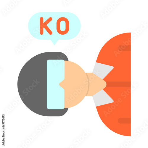 Knocked Out Icon Style